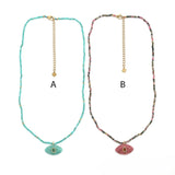 Amazonite Eye <br/> Pendant Necklace - A