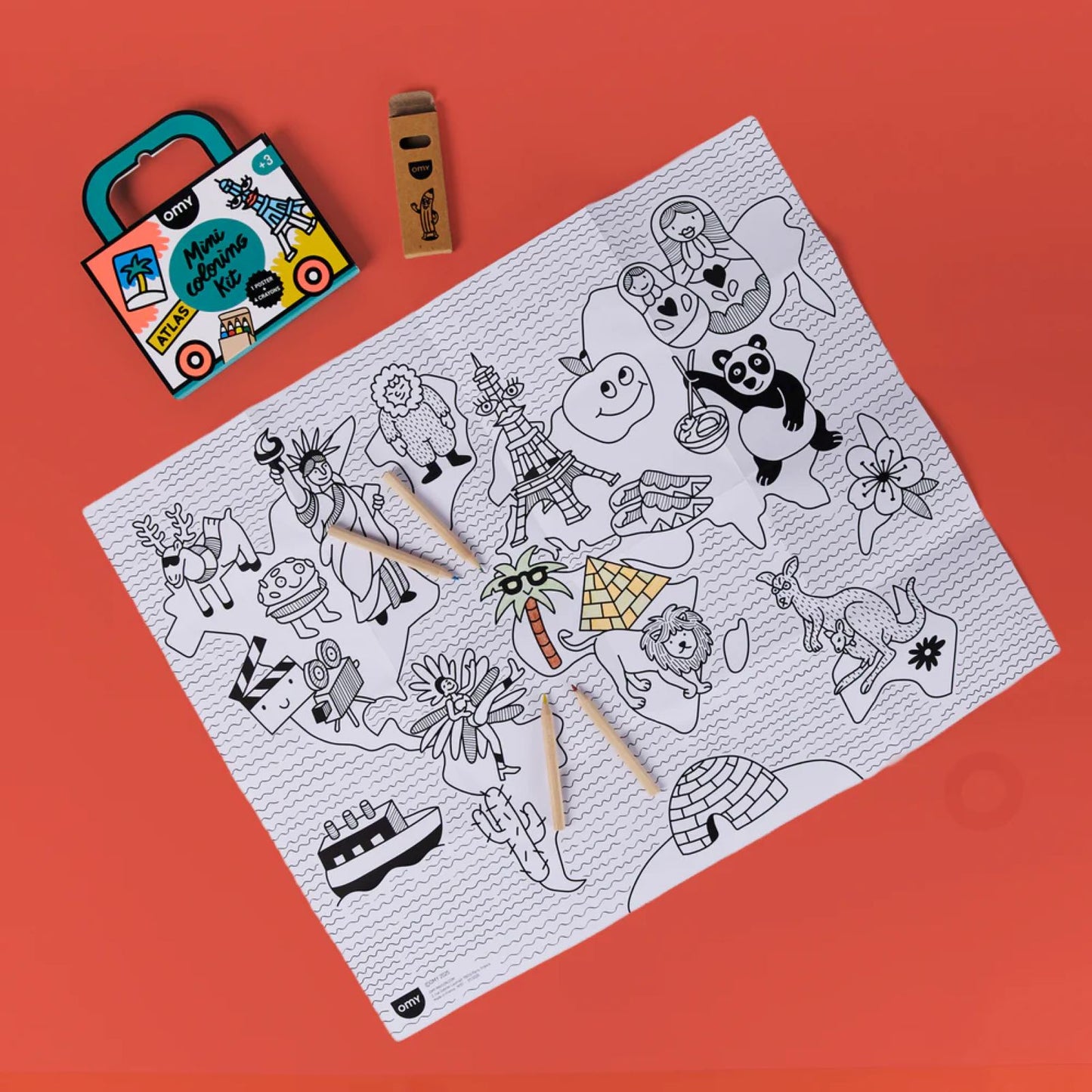 Mini Coloring Kit <br/> Atlas
