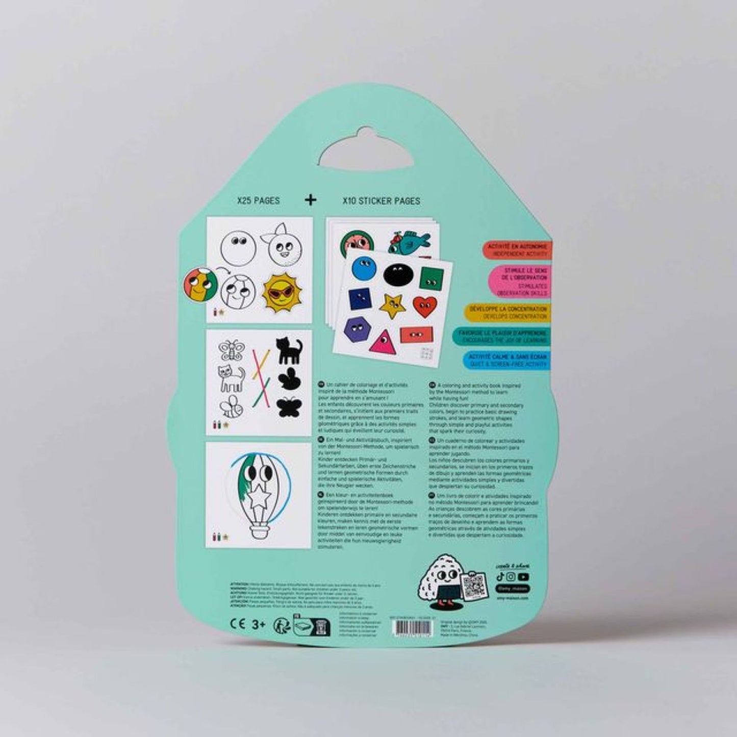 Montessori Stickers Book <br/> Shapes