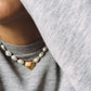 Orissa Heart Necklace <br/> White Pearl
