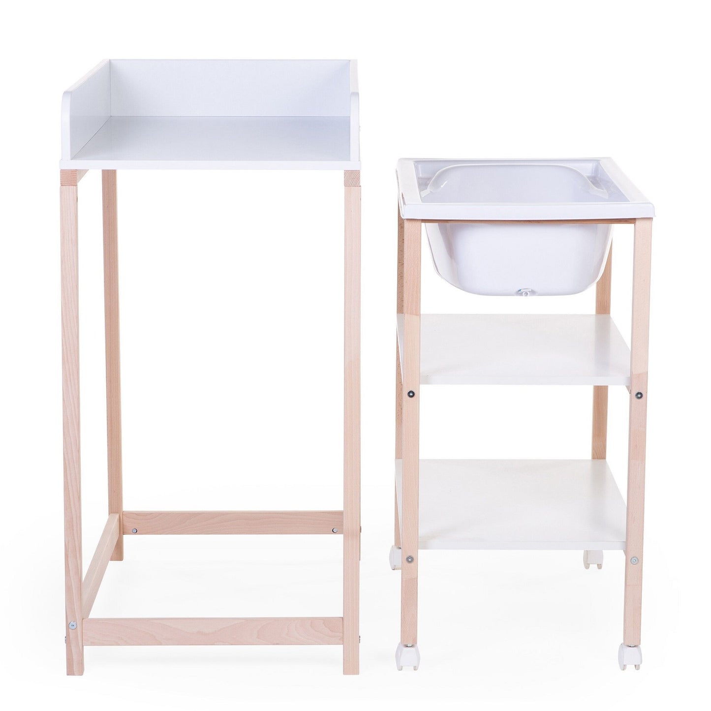 Material: Changing unit: MDF + melamine and Legs: Beech