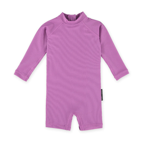 ORCHID RIBBED <br/> Baby Swimsuit