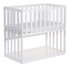 Bedside crib available in white, grey or natural
