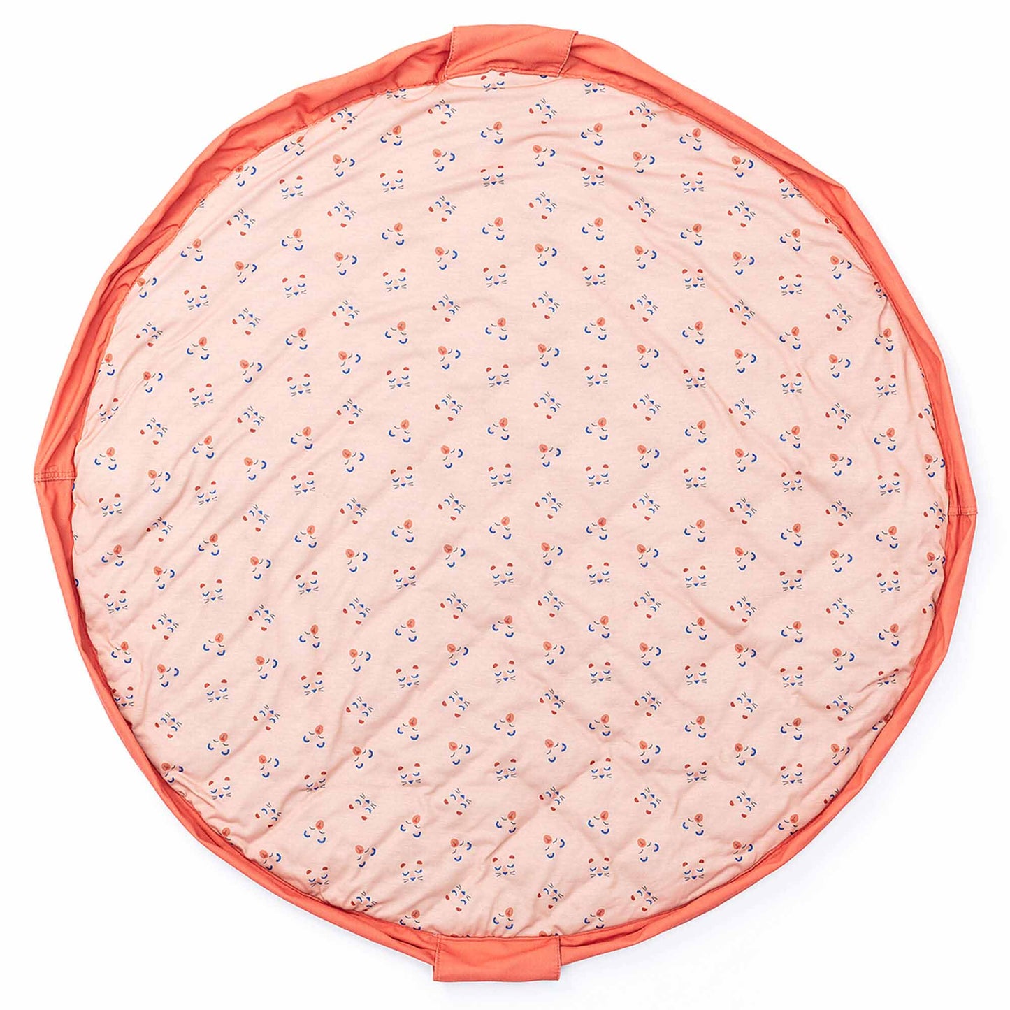 pink diamond stitching on the outside