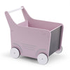 Soft Pink Wooden Stroller from Childhome