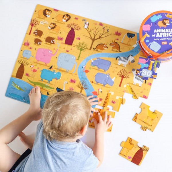 Assemble the puzzle and discover the most wonderful animals of the savanna.