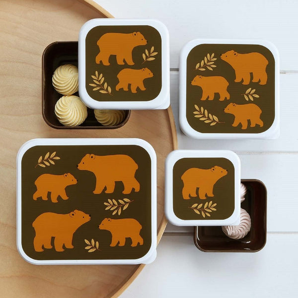 Bear designed snack box set
