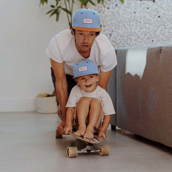 Twinning cap with Dad
