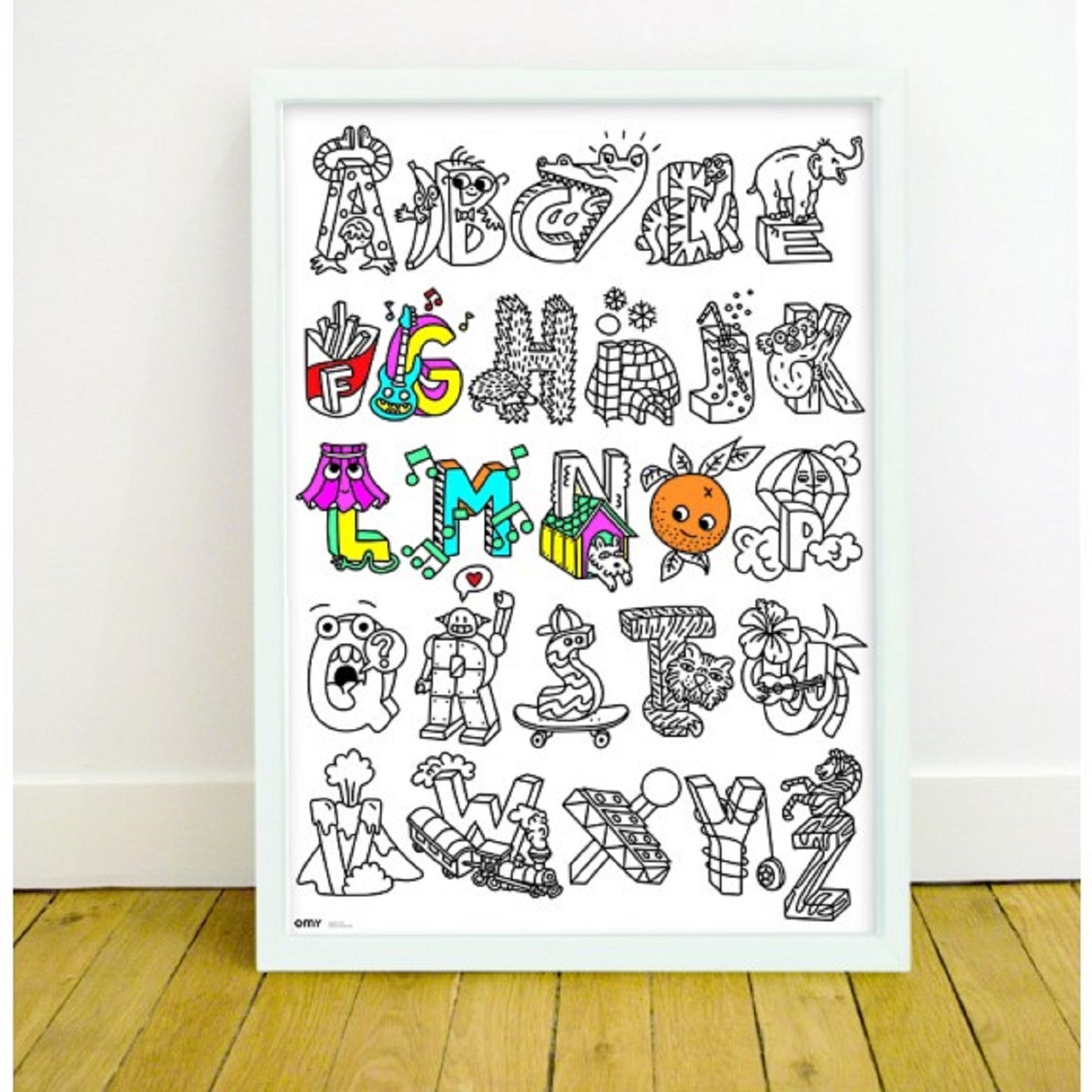 Coloring while learning letters