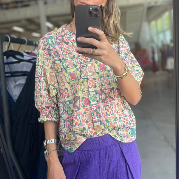 Summer color blouse