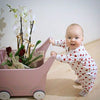 Pink wooden stroller from childhome