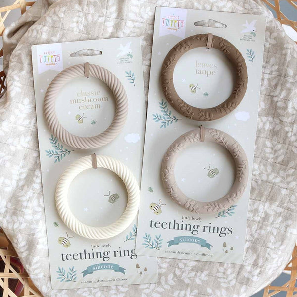 Different designs of Silicone Teething Rings.