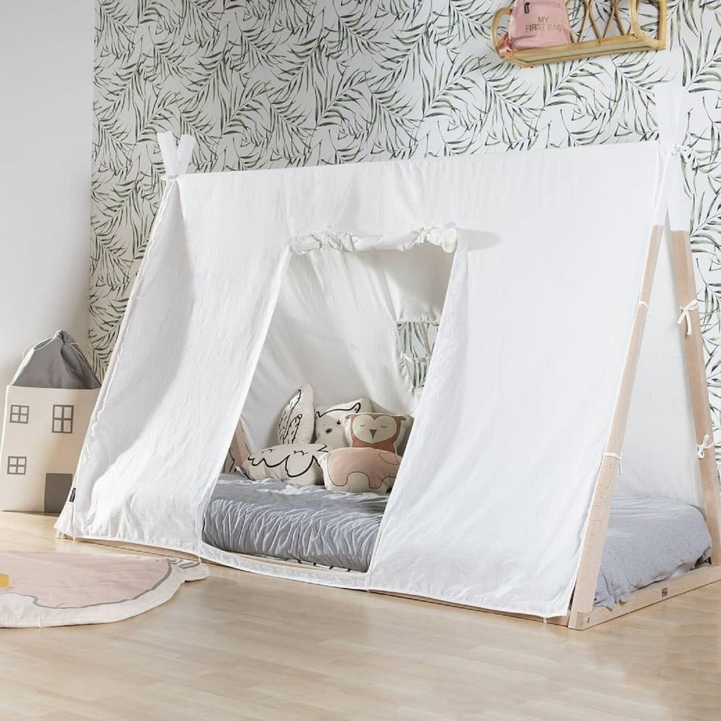 Cama Tipi Blanco/Natural 70X140 Childhome - Lolly Pop Baby Shop