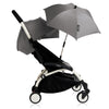 Attachable umbrella for the stroller in grey