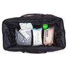 Different compartments and elastic bands keep the bag tidy easily